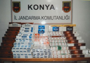 Konya'da kaçak sigara operasyonu
