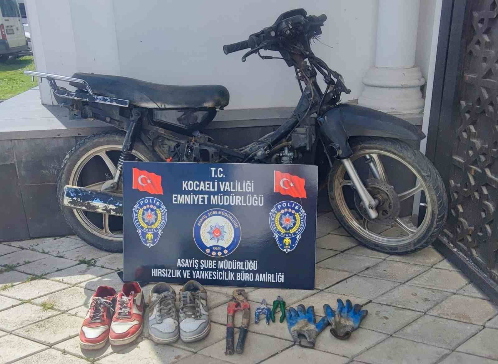 Kocaeli'de 200 bin liralık kablo ortada yok çalanlar bulundu! Motosiklet de çalıntı çıktı