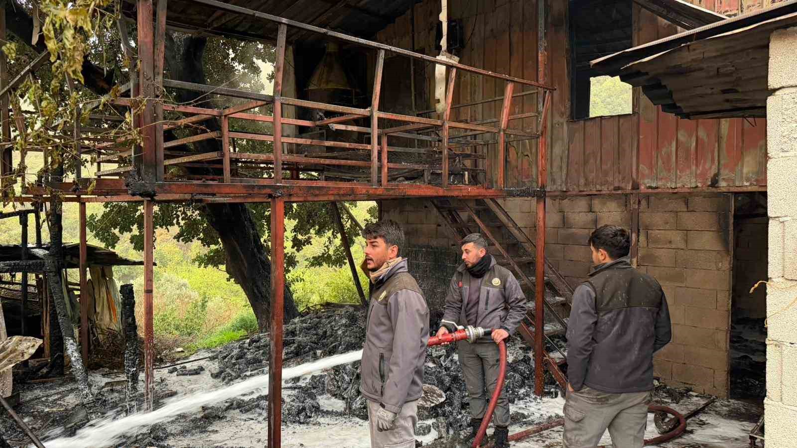 Alanya Akçatı'da ev yangını