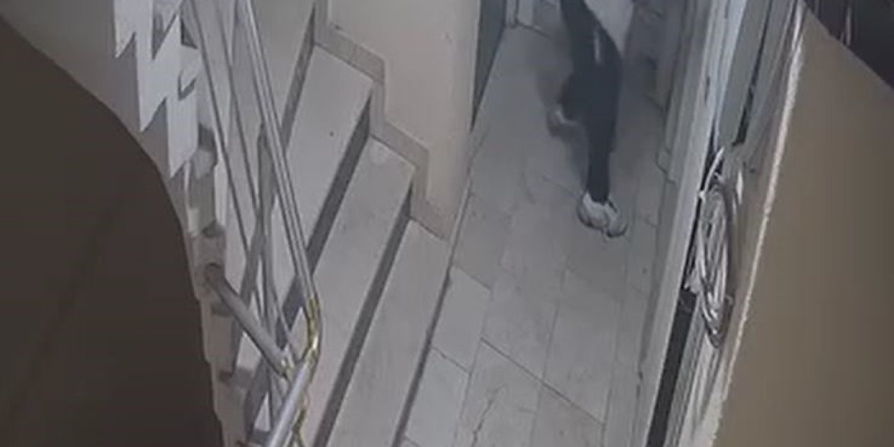 Hırsızlık için girdiği binada kapıları yokladı, açamayınca koridora tuvaletini yaptı