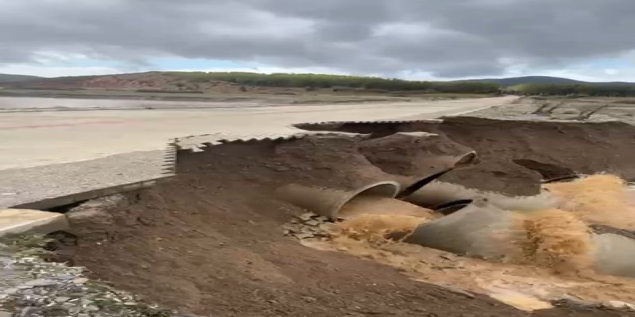 Doğanın gücüne yol dayanamadı