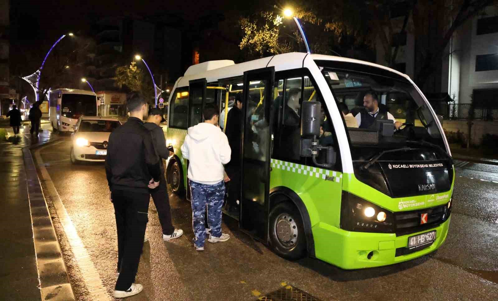 Kocaeli'de gece otobüs seferleri