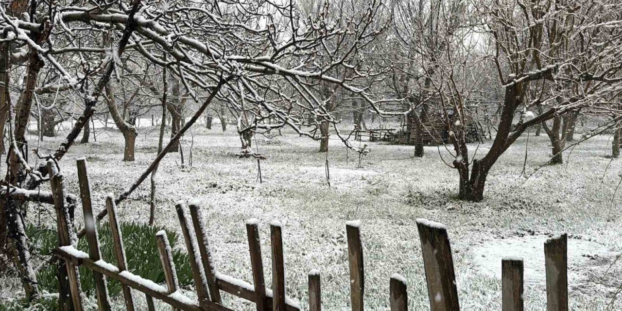 Bir nisan sürprizi de Afyon'a! İlçe beyaza büründü