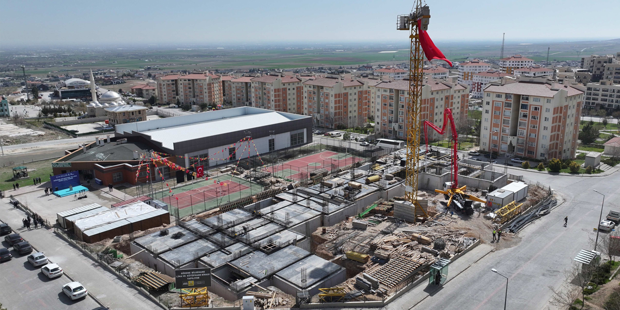 Konya'da mahalleye 3 tesis birden! Hepsi bir arada