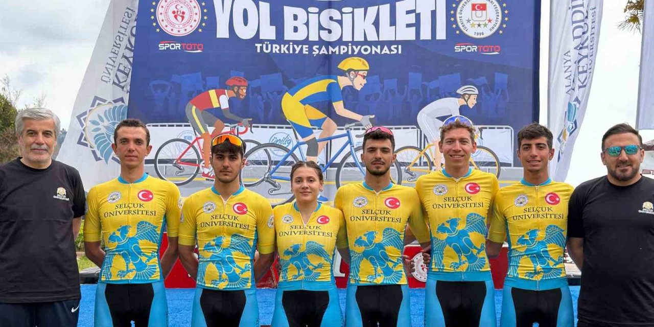 Selçuk Üniversitesi, yol bisikletinde Türkiye Şampiyonu oldu