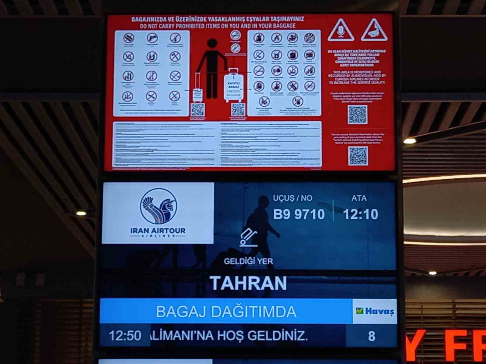 İran Uçak Seferleri Başladı