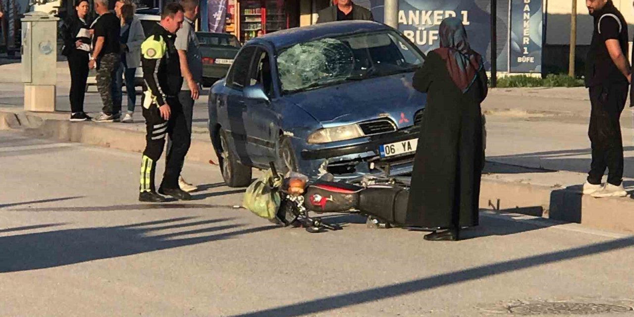 Ereğli'de otomobil ile motosiklet çarpıştı: 1 yaralı