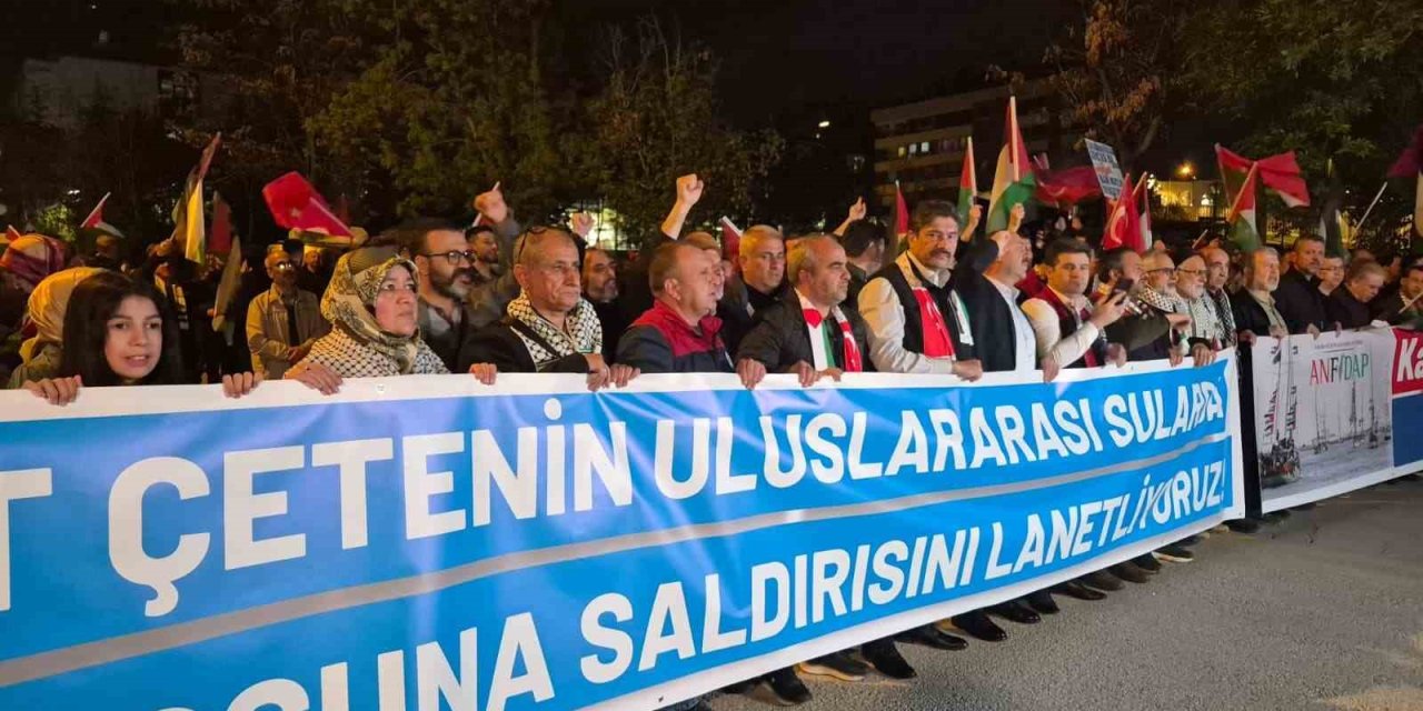 Ankara’da Sumud Filosu eylemi