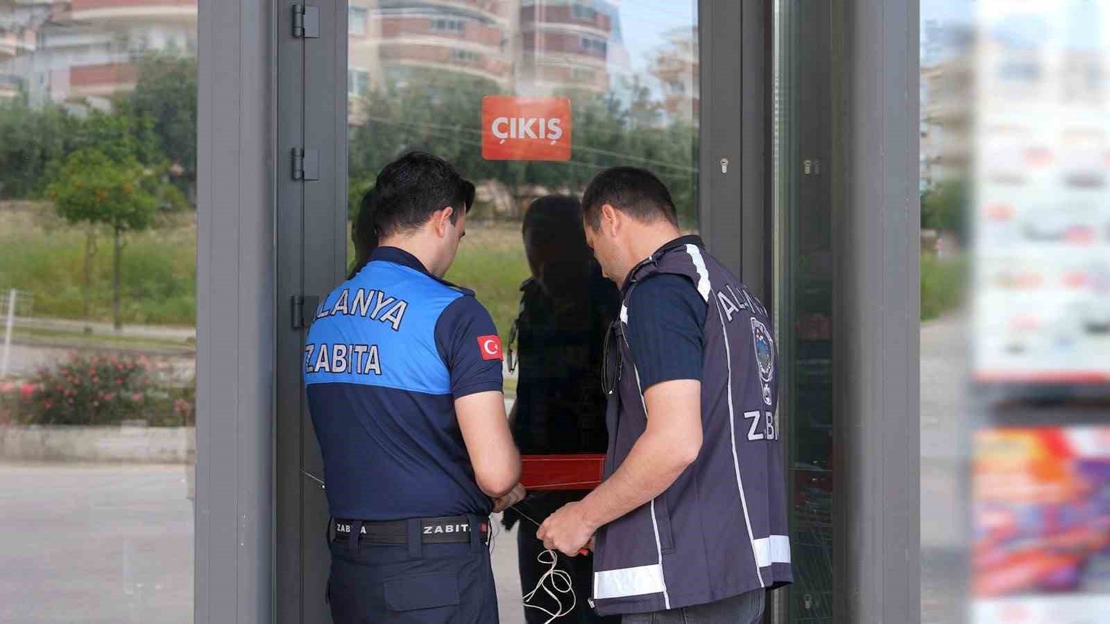 Alanya’da zincire mühür