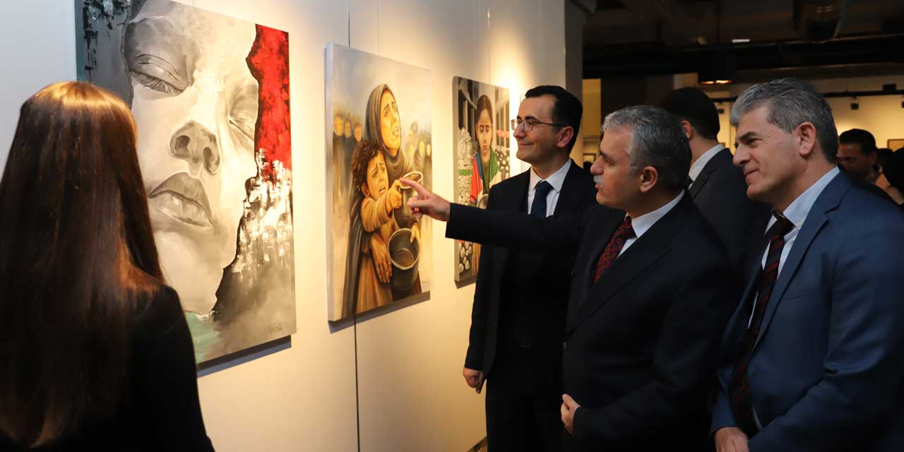 Gazze’nin Sessiz Çığlığı Tuvale Yansıdı