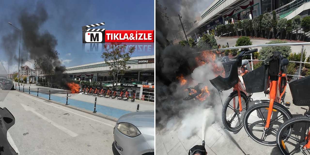 Alevlerin Arasına Daldı: Kuryeden Yangına İlk Müdahale!