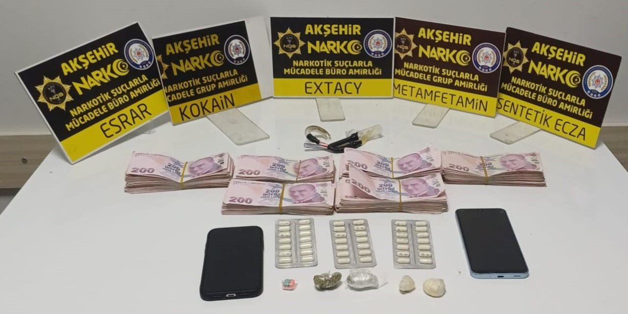 Akşehir’de uyuşturucu operasyonu: 1 tutuklama