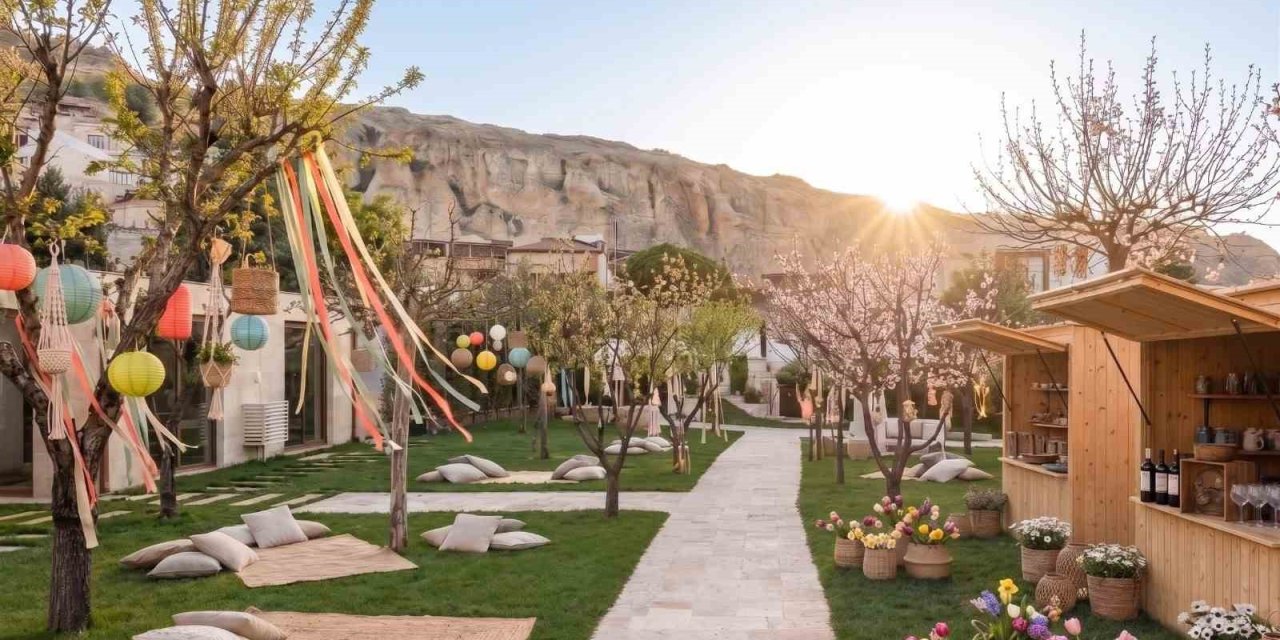 Kapadokya’da renkli bahar festivali