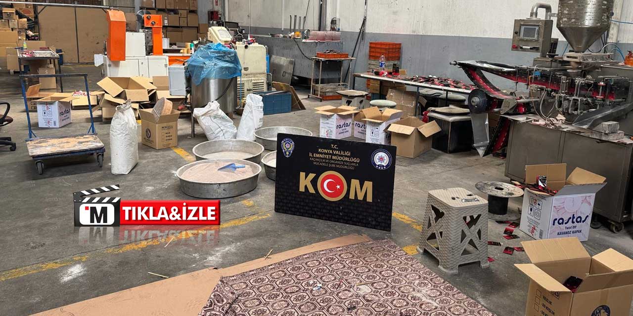 Konya'da Gizli Fabrika Baskını! İçeriden Çıkanlar Ekipleri Bile Şoke Etti