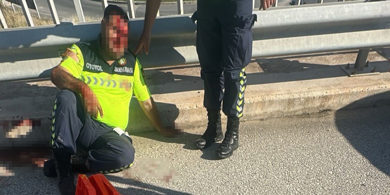 Yakıtı biten araca yardıma koşmuştu: Otoyol jandarması ölümden döndü