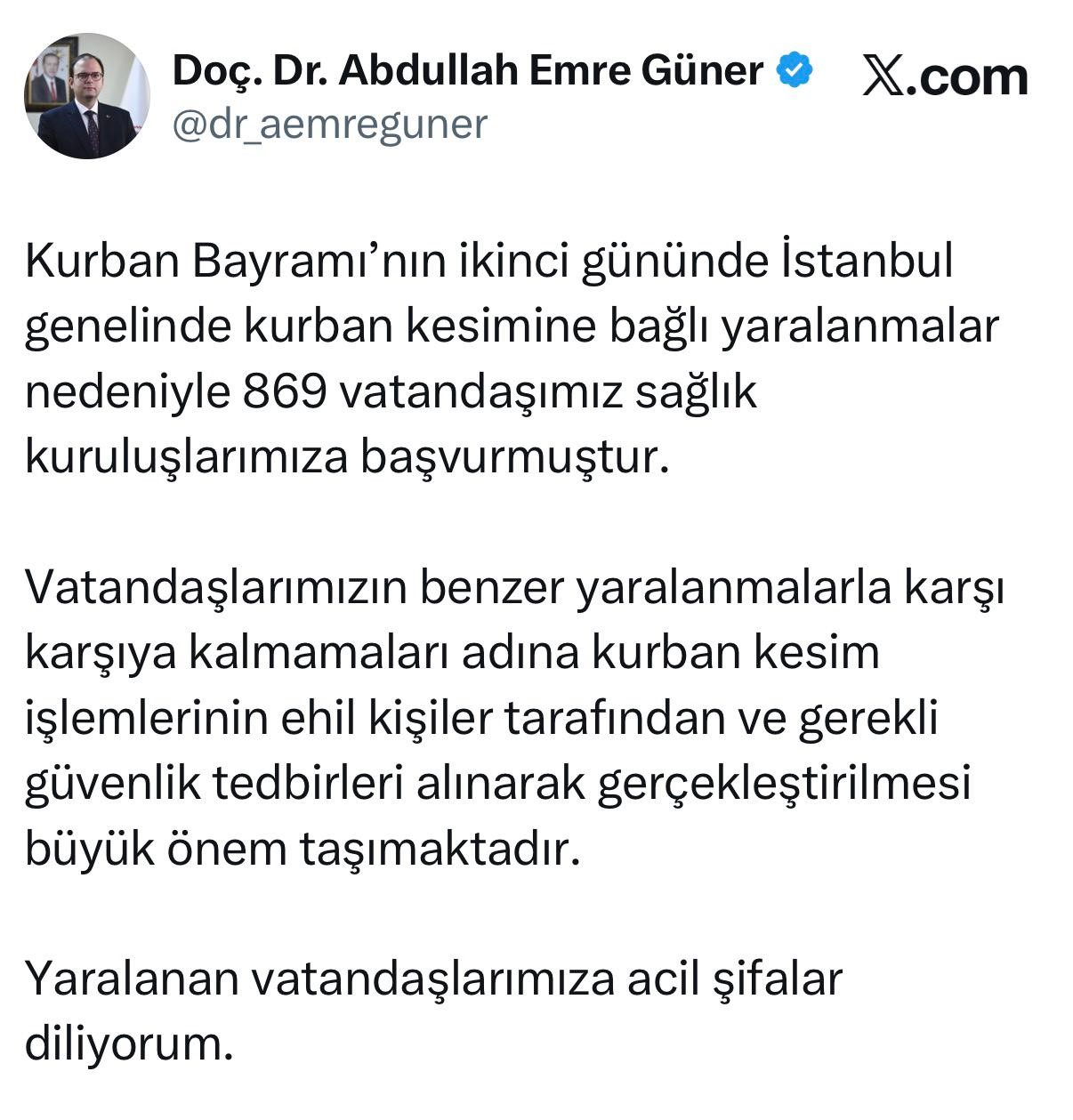 İstanbul'da 869 yaralı var