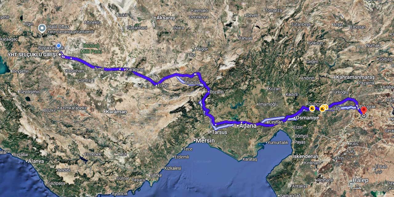 Konya bu yolla Gaziantep'e hızlı bağlanacak