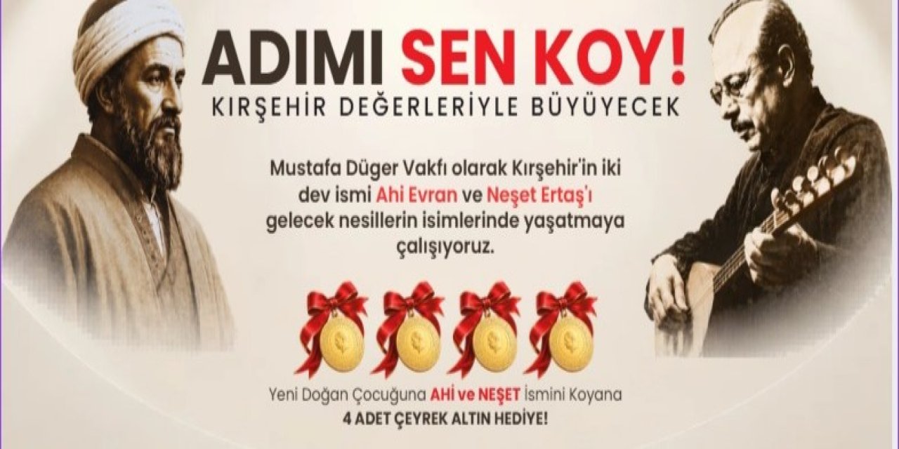 Çocuğuna bu isimleri koyanlara çeyrek altın verile