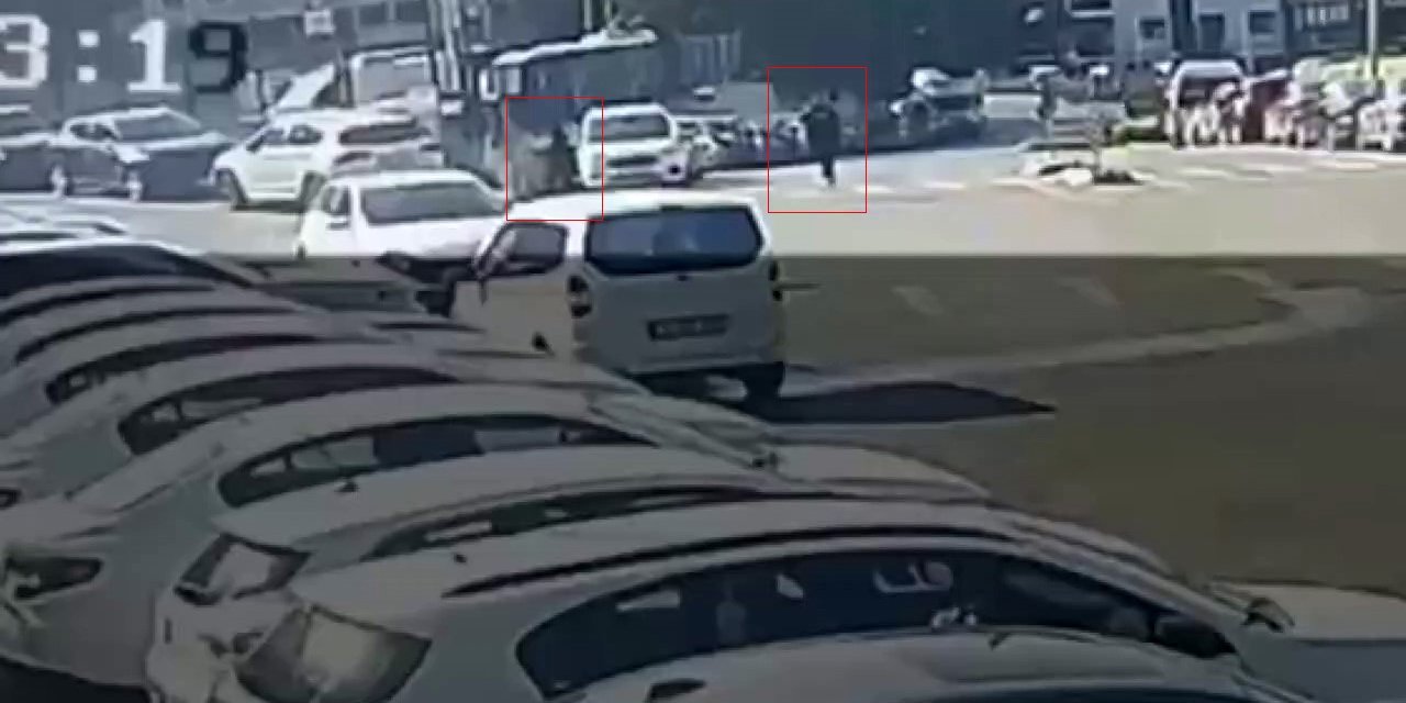 Otokoç saldırısı kamerada