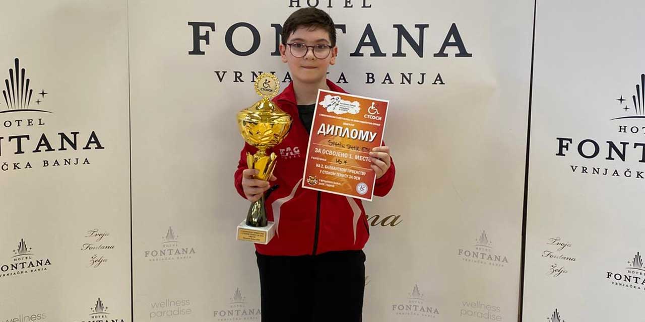 Karataylı Sporcu Tahir Efe Şahin Balkanlar’da Zirveye Çıktı