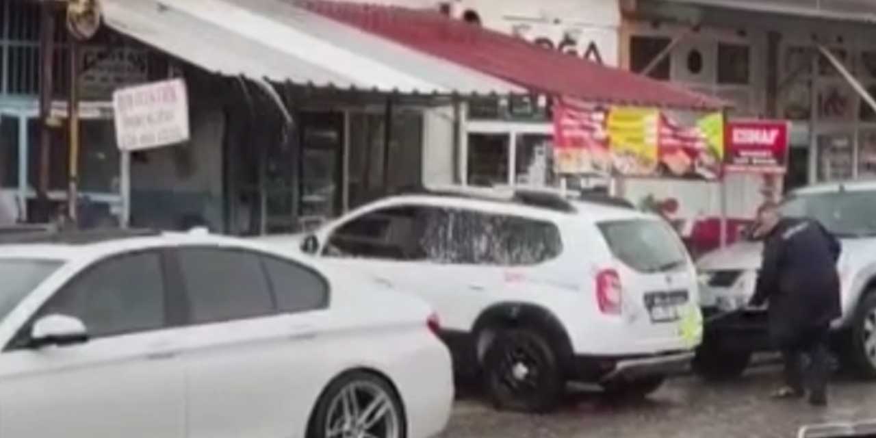 Şehri sel götürdü o arabasını yıkadı