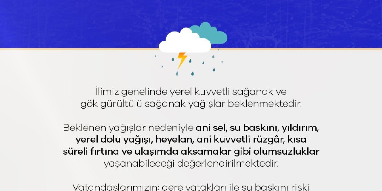 Niğde Valiliği vatandaşları uyardı! Hava şartları kötüleşiyor