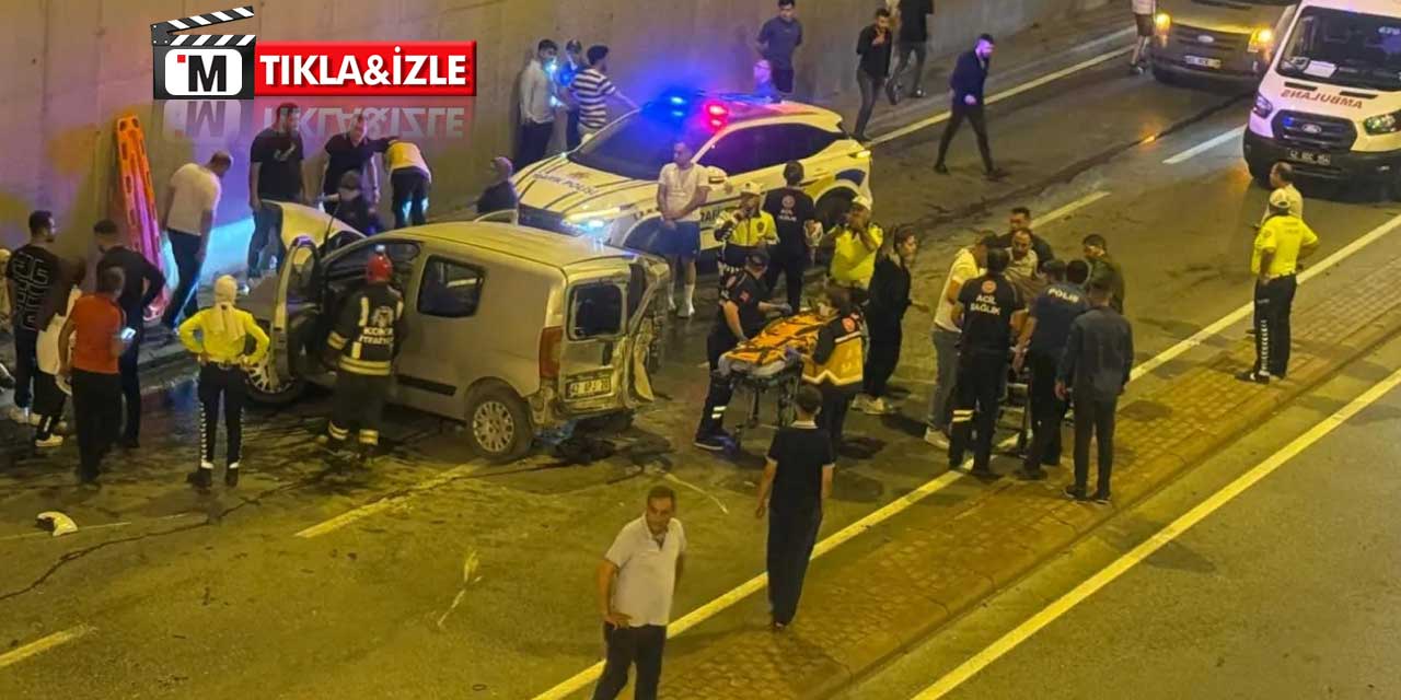Şefikcan Alt Geçidi'nde Kaza! Kamyonet Karşı Şeride Uçtu, 7 Yaralı