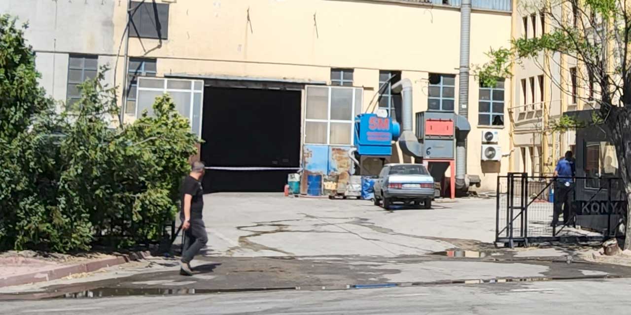 Konya'da Metal Fabrikasında Korkutan Patlama