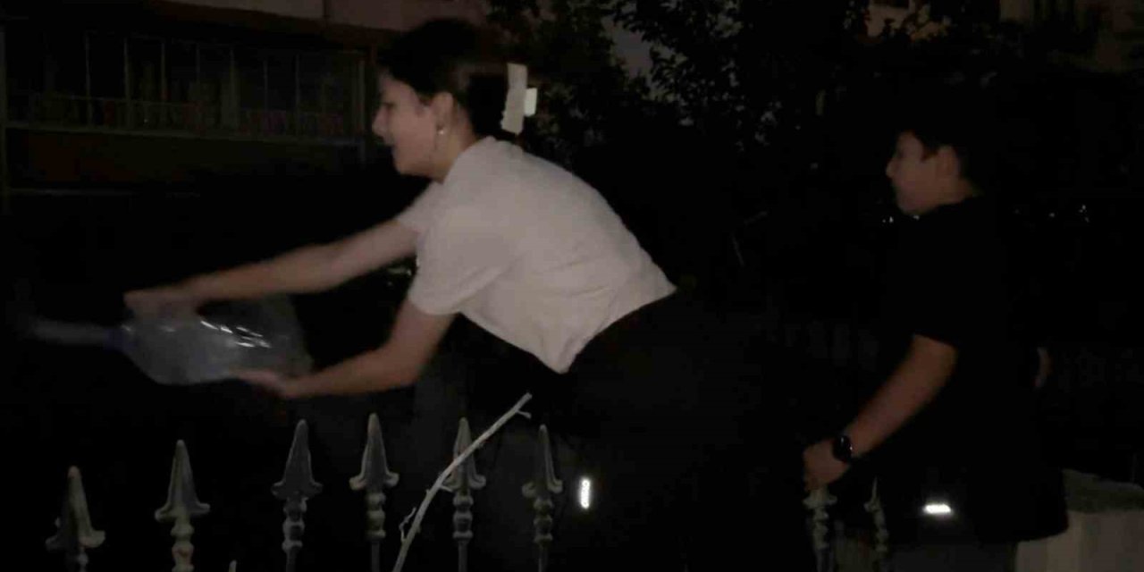 Kreşte yangın çıktı, çocuklar bidonlarla koştu