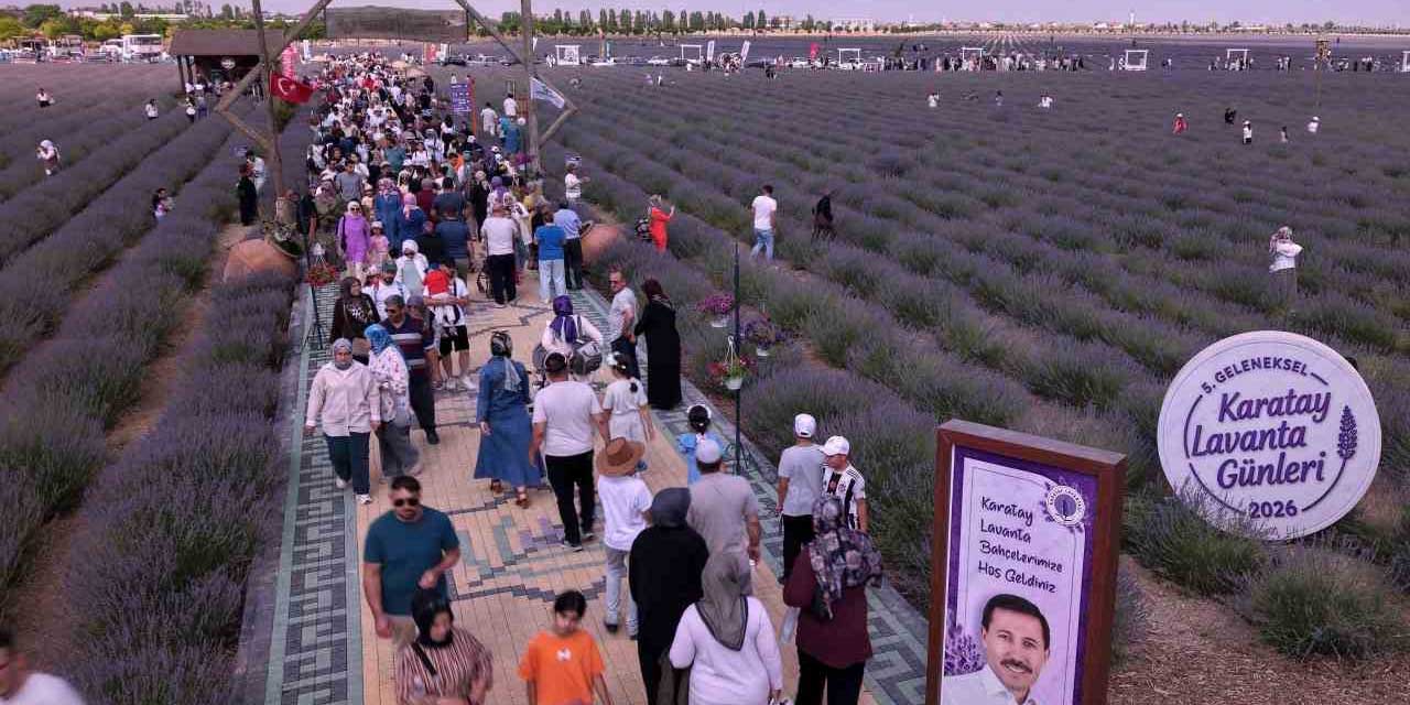 Konya akın akın lavantaya gitti