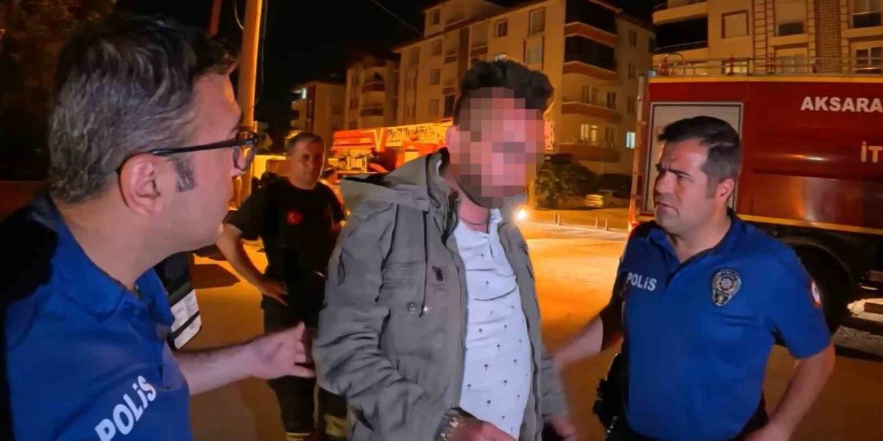 Evinin önüne park edilmesine kızdı: Kamyoneti yakmaya çalışırken yakalandı