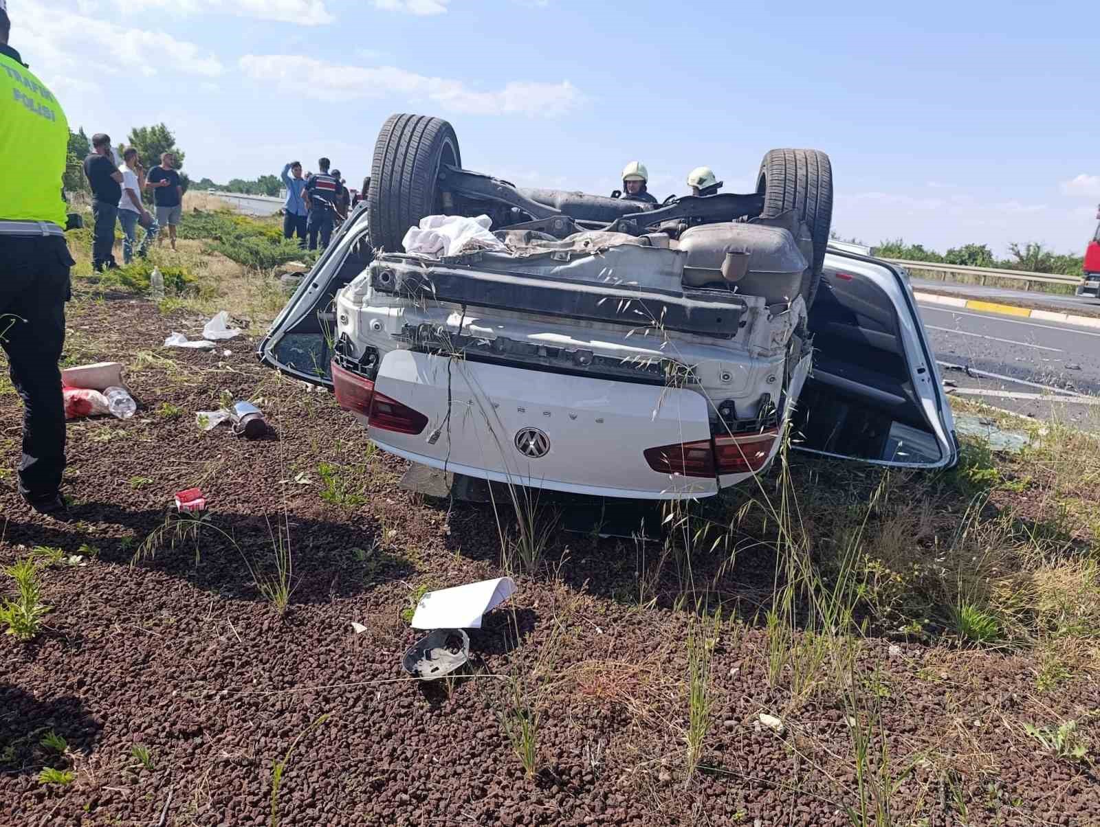 Konya'da Korkunç Kaza: Motoru Yerinden Fırlayan Otomobil Hurdaya Döndü