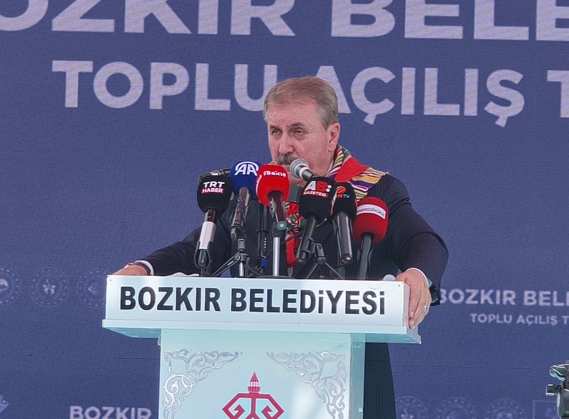 BBP Lideri Konya'ya geldi açılış yaptı gitti