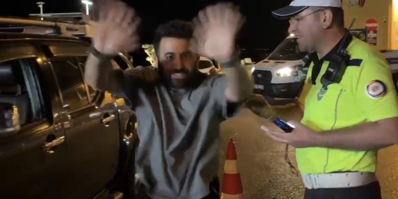 Alkol çıkmayınca sevinçten yerinde duramadı