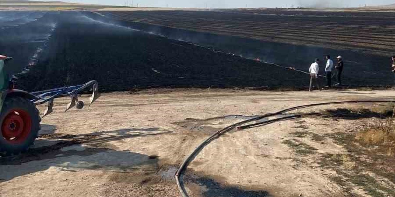 Konya’da Trafo Faciası: Bir Kıvılcım 500 Dekarı Yuttu
