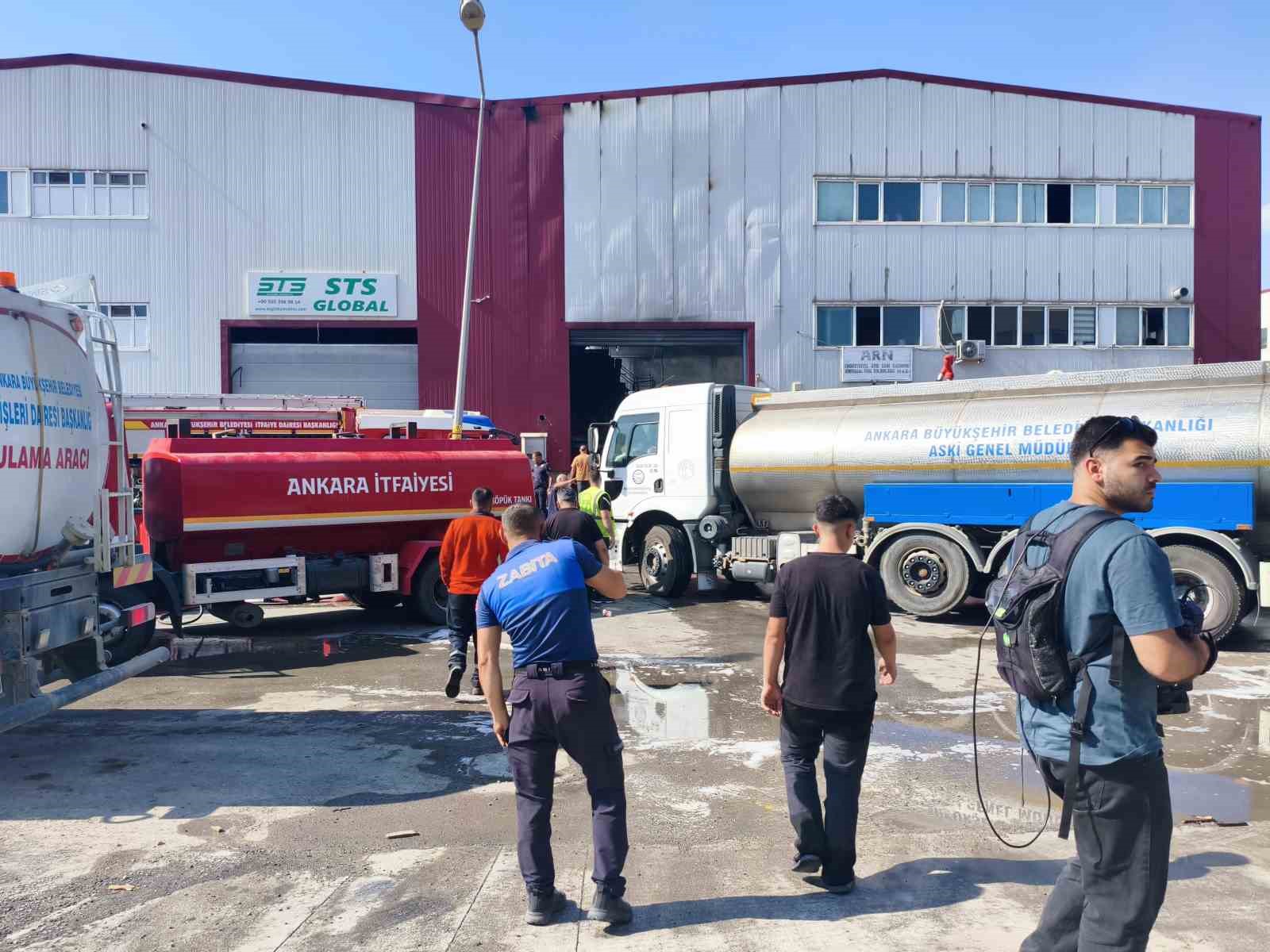 Ankara'da büyük korku! Kimyasal fabrikasında yangın