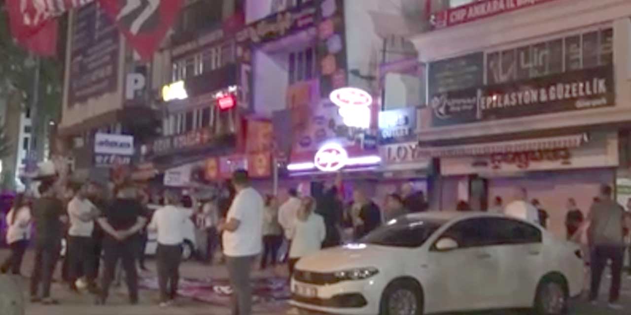 CHP Ankara İl Başkanlığı binası önünde gerginlik
