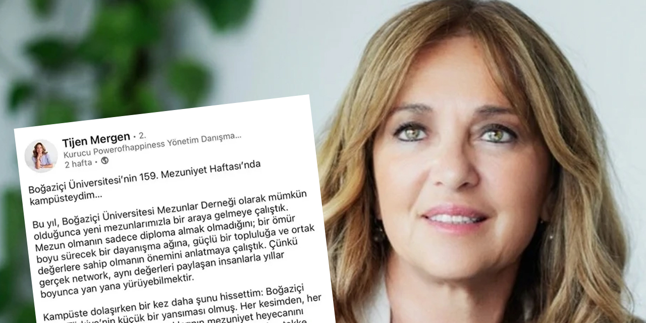 Boğaziçi Mezuniyetinde Tijen Mergen'den Skandal Paylaşım!