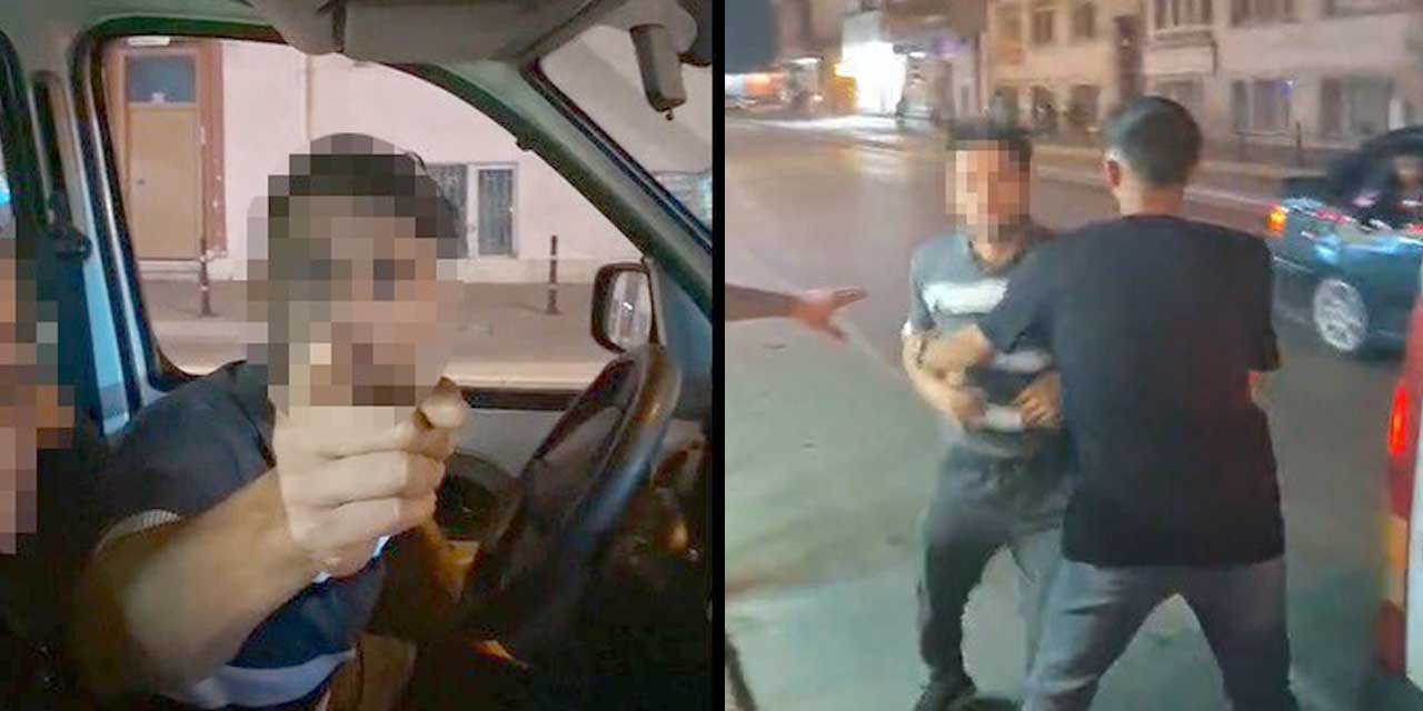 Konya'da Trafik Tartışması Karakolda Bitti: Kask Kamerasına Yansıyan Saldırı