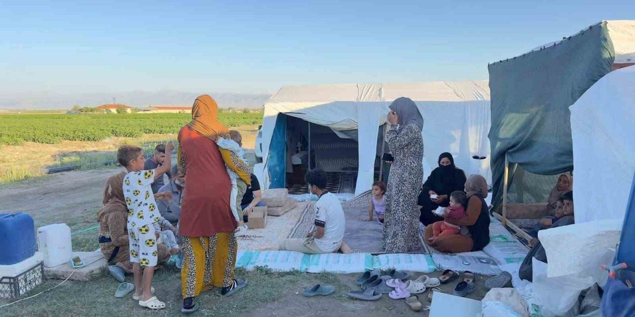 Karapınar'da Sağlık Ekipleri Mevsimlik Tarım İşçilerinin Ayağına Gitti