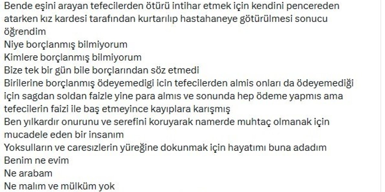 Yazar İlhami Işık Sosyal Medyadan Helallik İstedi: "Bu Bir Vasiyettir"
