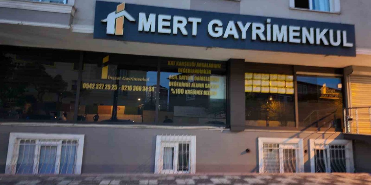 Kulüp başkanının emlak dükkanı kurşunlandı