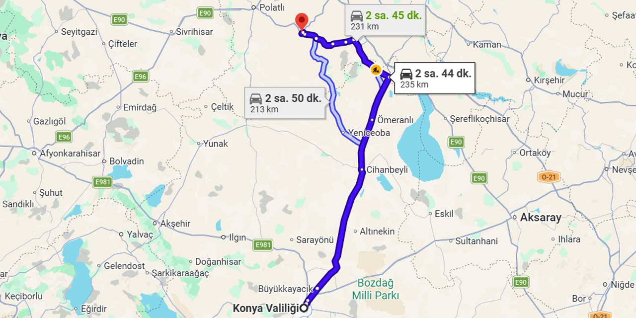 Polatlı-Haymana-Konya hattı bölünmüş yol oluyor