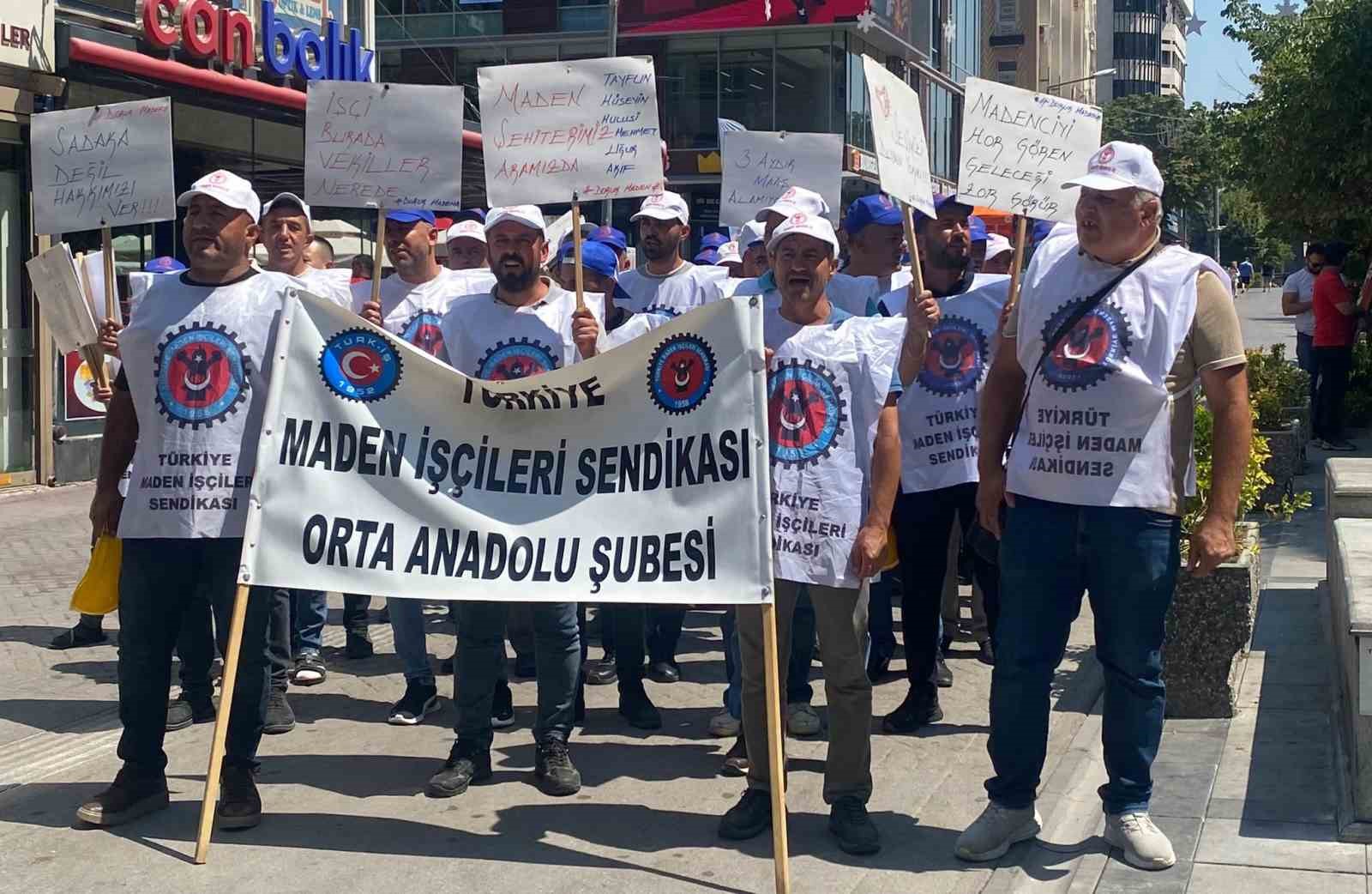 Ankara'da Eylem: Alacaklarını İstiyorlar