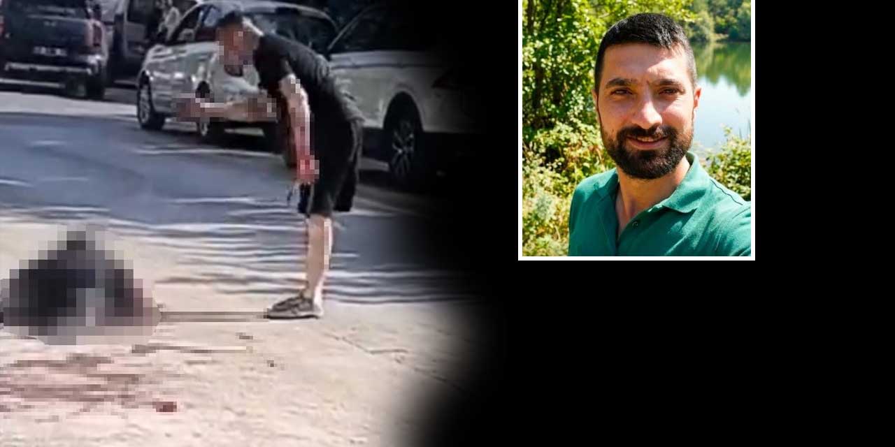 Sokaktaki Dehşet Anları! Bıçakladığı Maktulün Başında Böyle Bağırdı