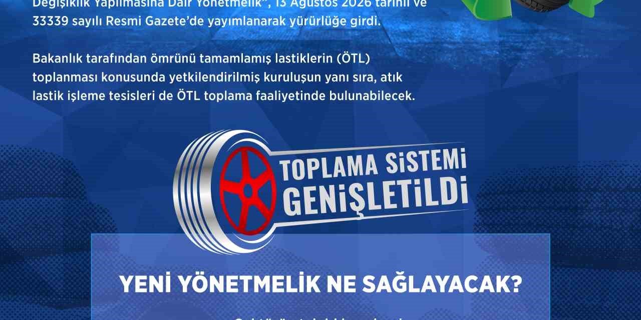 Atık Lastik Toplamada Yeni Dönem: Resmî Gazete’de Yayımlandı