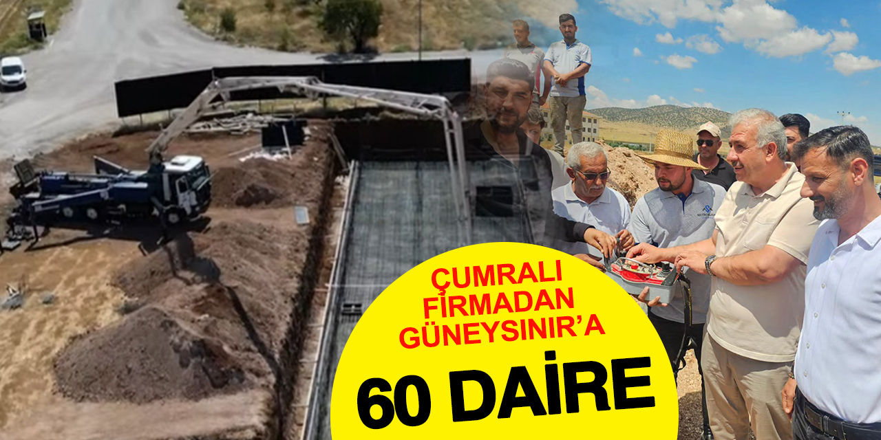 Çumralı firmadan Güneysınır’a 60 dairelik yeni yatırım