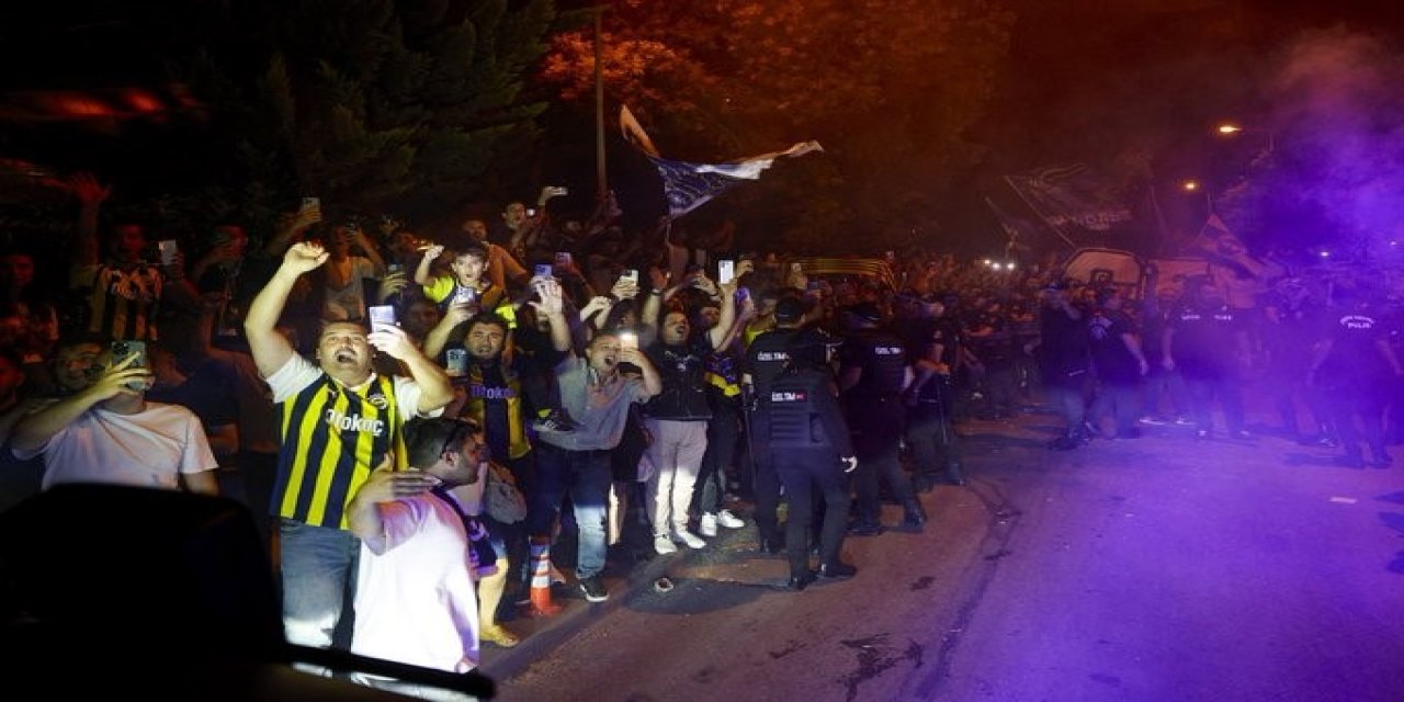 Fenerbahçe Ankara'da coşkuyla karşılandı