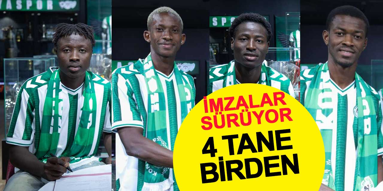 Dört genç, beş yıllık söz: Konyaspor’da gelecek yeşeriyor!
