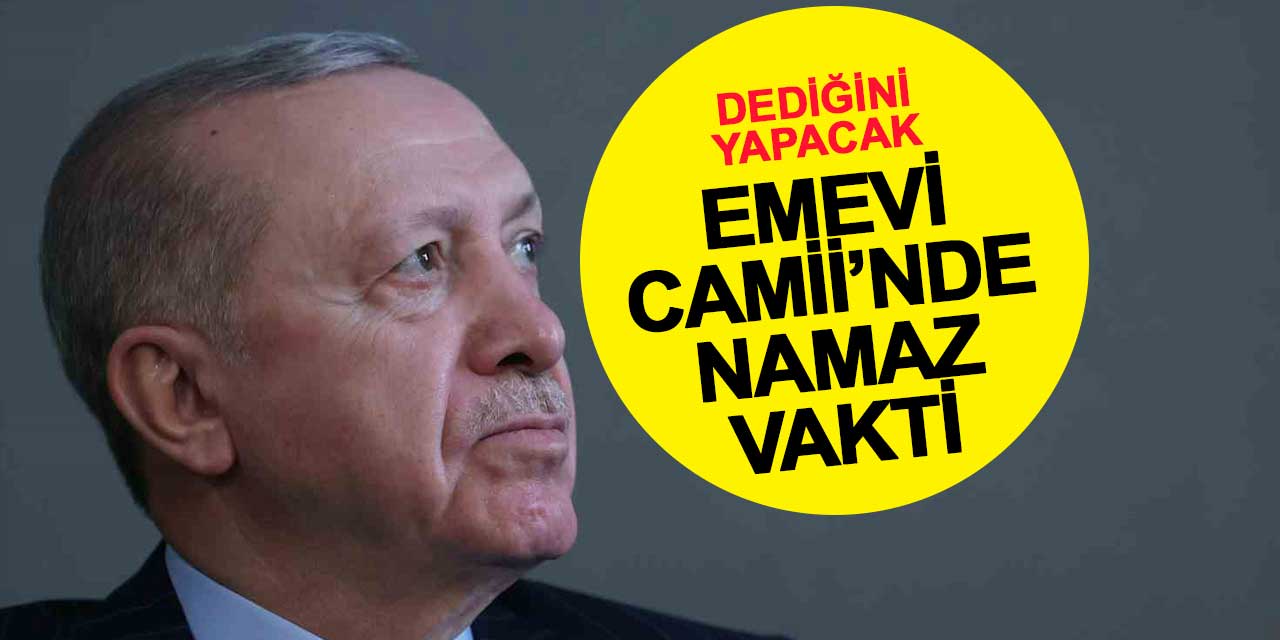 Sözünde durdu, sıra Emevi Camii'nde namazda!